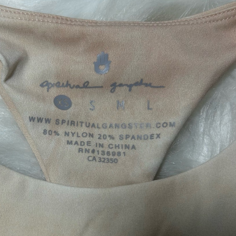 Spiritual Gangster Grateful Racerback Crop Top Bra Size XS - Picture 4 of 4